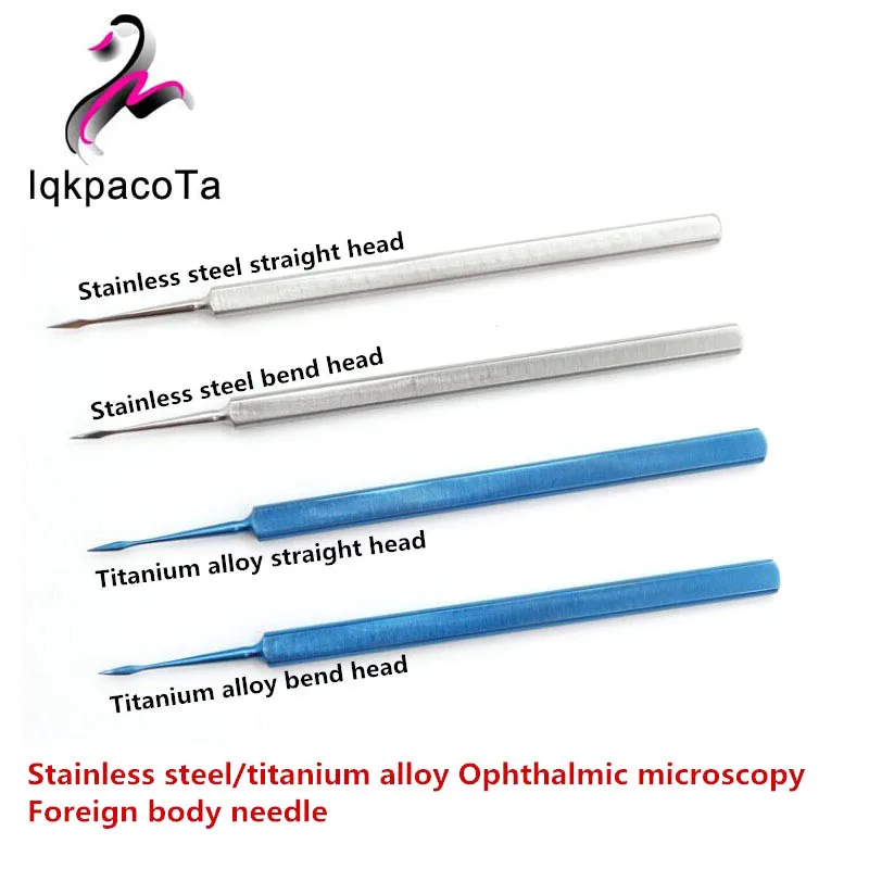 Stainless-steel-titanium-alloy-Ophthalmic-microscopy-ophthalmology-Foreign-body-needle-cornea-Shovel-pin-tool