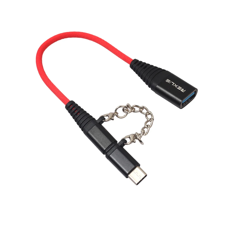 Электронный USB 2,0 Женский Универсальный Прочный type-c Micro Мужской OTG адаптер для телефона из алюминиевого сплава кабель 2в1 аксессуары для планшета