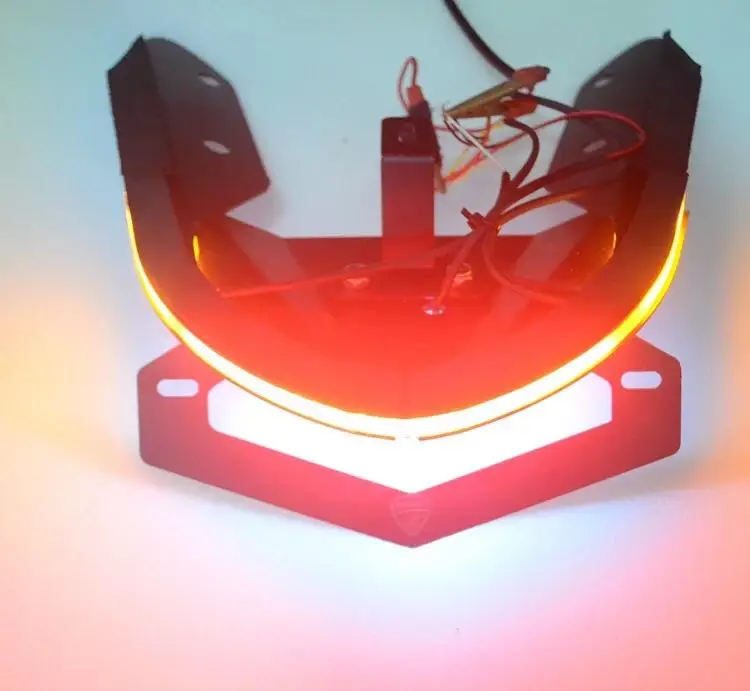 

Brake Turn Signal Lights For Ducati Monster 821 Motorcycle Tail Tidy License Plate Light Registration Plate Holder Accessories