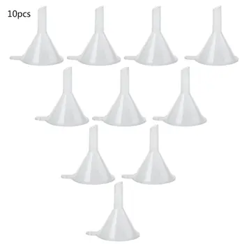 

10Pcs Plastic Small Funnels For Perfume Liquid Essential Oil Filling Empty Bottle Packing Tool