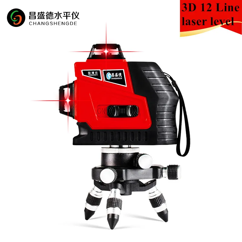 2018 New 12Lines 3D Laser Level Self-Leveling 360 Horizontal And Vertical Cross Super Powerful Red Laser Beam Line
