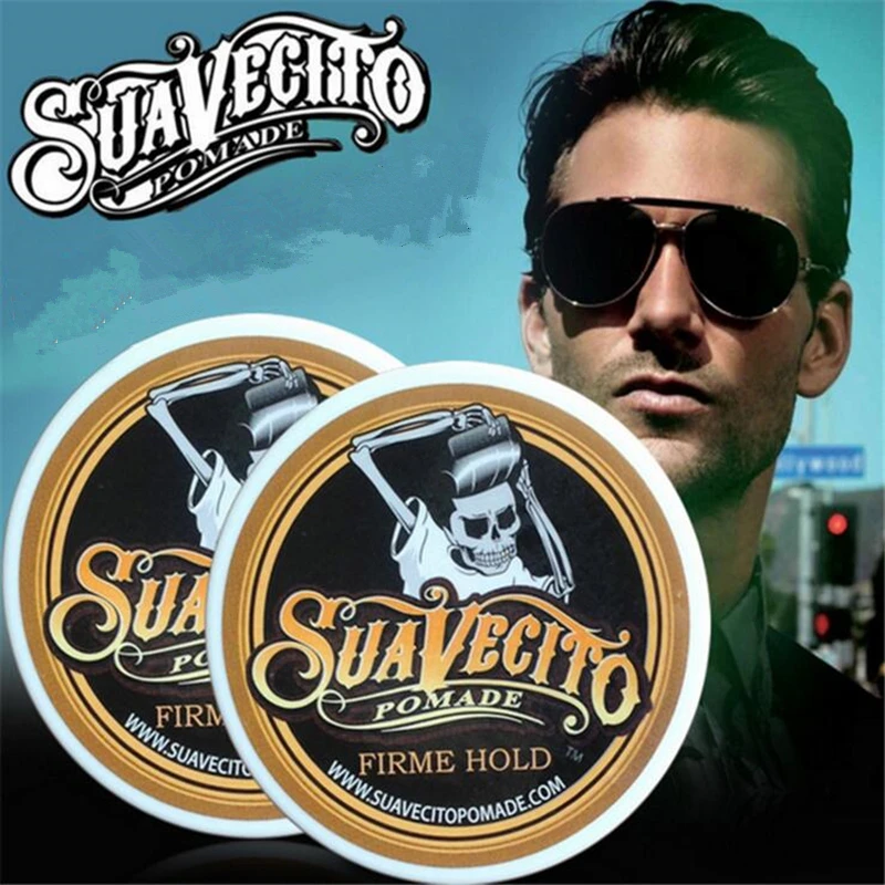 Suavecito помада сильный стиль восстанавливающая воск для волос скелет нарезка масло
