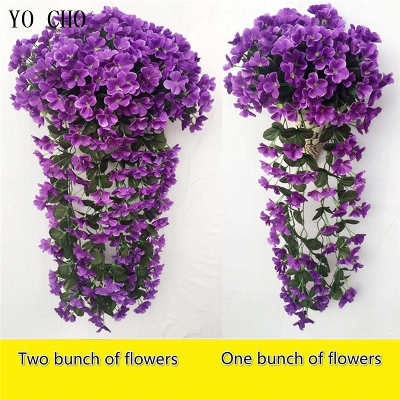 Yo Cho Violet Artificial Flower Big Bouquet Home Garden Wedding Wall