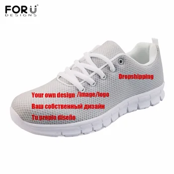 

FORUDESIGNS Casual Custom Your Own Logo/Image/Photo/Picture Print Man Mesh Sneaker Spring/Autumn Boy Lace-up Flat Shoes Footwear