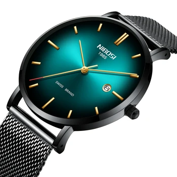 

NIBOSI Men Watch Waterproof Date Calendar Analogue Wristwatches Mens Business Casual Quartz Watches For Man Clock Reloj Hombre