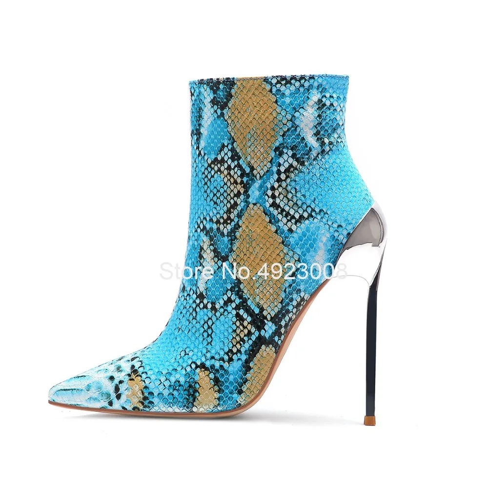 snakeskin boots women