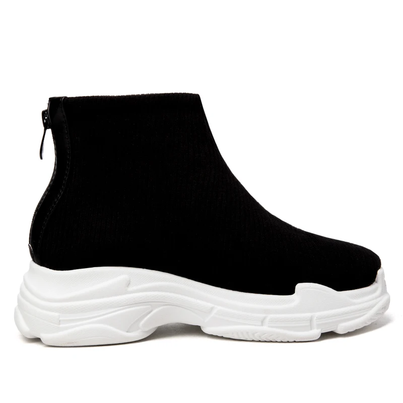 Knöchel Neue Frauen Kurze Herbst Outdoor Warm Mode Winter Modische Schwarzes weiß Schuhe Stiefel Qzyerai Warme FaXq0dxd