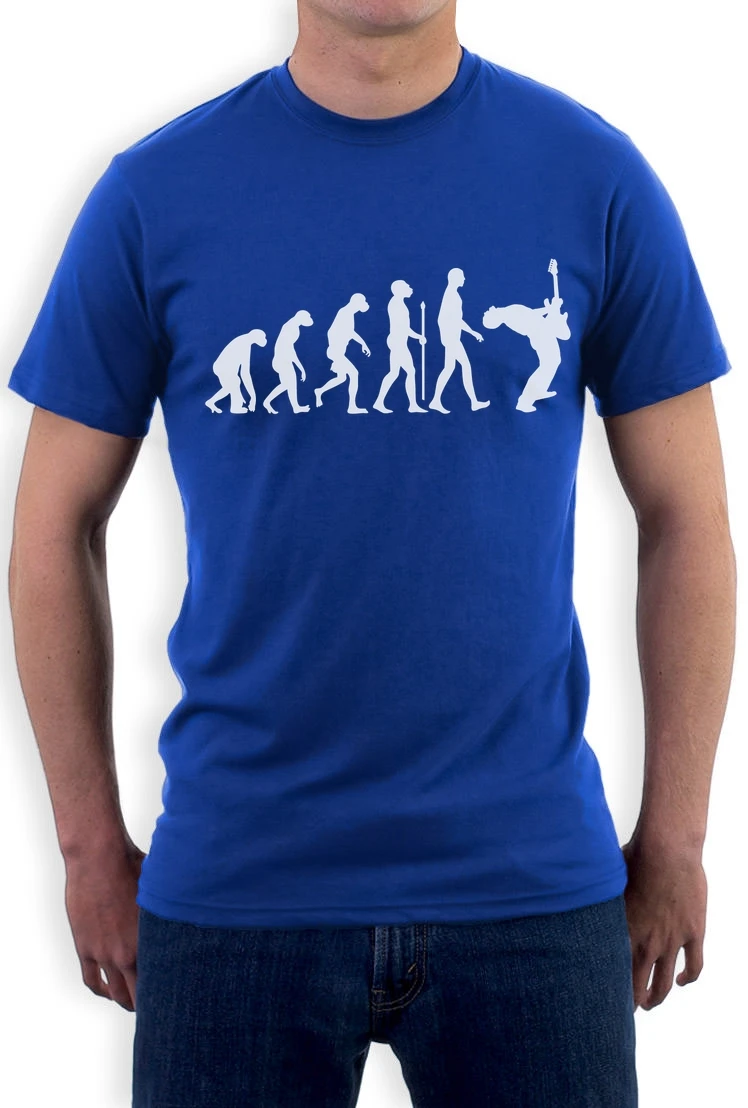 Online Keren Mens Ukuran Evolusi A Rock Musisi Gitaris Rock Gitar Bermain s