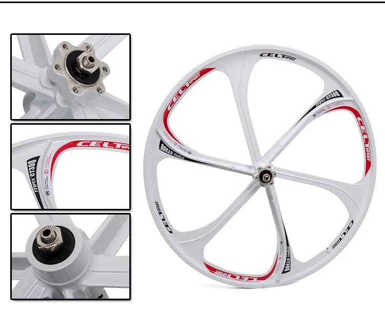 Perfect 2PC 26 inch Bicycle mountain bike one wheel bearing wheel magnesium alloy Disc Brake wheels 10