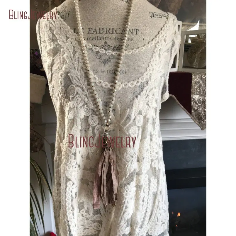 20190301-NM15556-romantic shabby boho chic sari silk tassel necklace jewelry unique accessory simple glam necklace_5