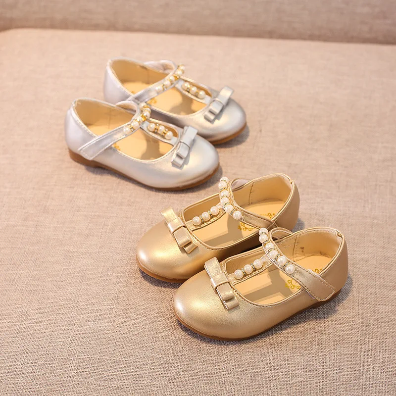 

COZULMA 2019 Girls Shoes Princess Beading Mary Jane Dress Shoes Baby Girl Soft Leather Bottom Cute Shoes Spring Summer Shoes
