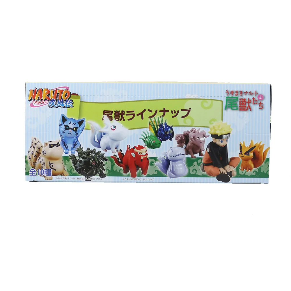11in1 Anime Naruto Mini Ekor Binatang Angka Koleksi Bijuu Ekor