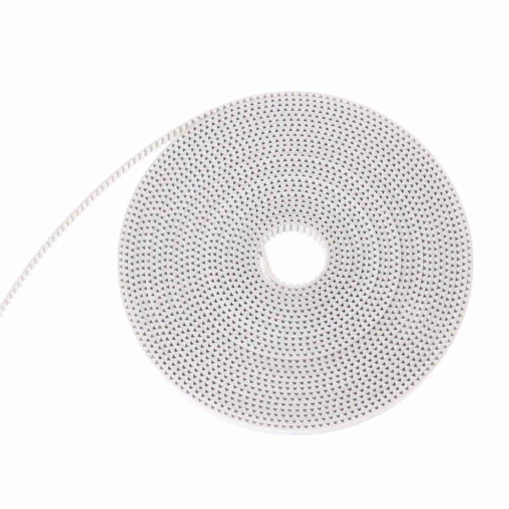 

1Pc 3D Printer Parts 5m White PU With Steel Core 2GT-6MM GT2 Open Timing Belt For 3D Printer RepRap Prusa New C26