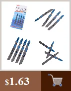 Новинка 5 шт. Т-хвостовик набор лезвий для лобзика набор металлических стальных лезвий для пластикового деревообрабатывающего инструмента Высокое качество