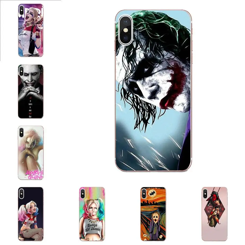 Мягкий чехол для телефона Samsung Galaxy Note 5 8 9 S3 S4 S5 S6 S7 S8 S9 S10 mini Edge Plus Lite Cool Joker и Harley Quinn |