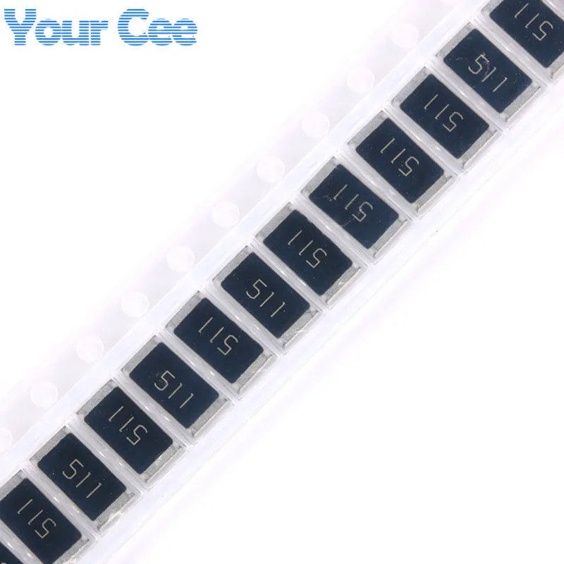 50 шт. SMD чип резистор 2512 1 Вт 510R 510 Ом 511 5%|510 ohm|smd chip resistorchip resistors |