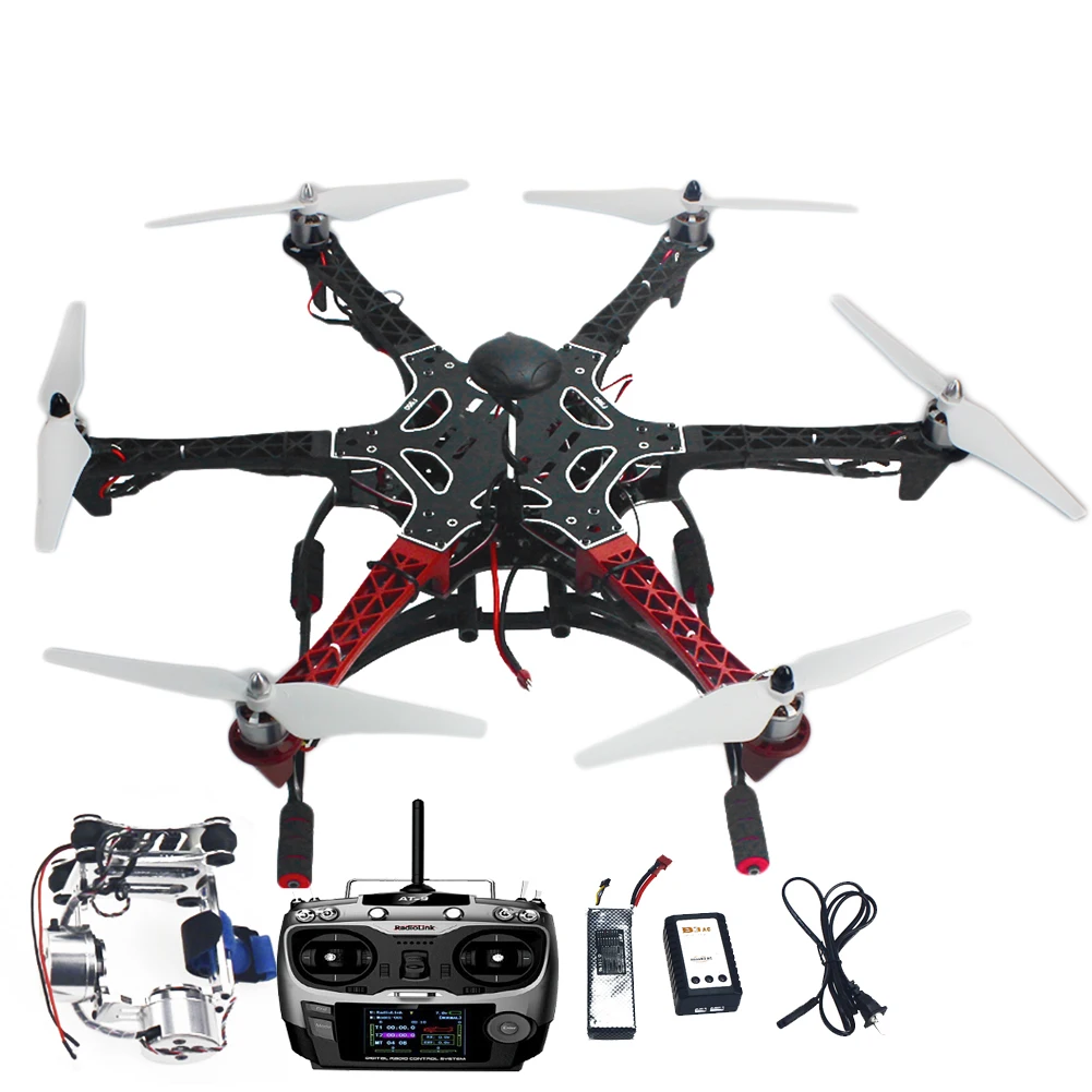 F05114 AS DIY RC Drone Assembled F550 6 Alxe RTF Full Kit with APM 2.8