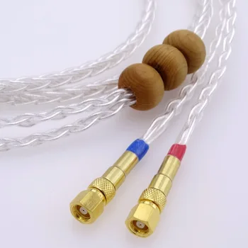 

1.2m 4FT Litz braid 8 Cores 5n Pcocc silver plated Headphone Upgrade Cable for Hifiman He-5 He-6 He-400 He-500 He560