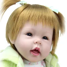 22 дюймов Reborn Baby Doll мягкий винил, как силиконовые Девочки Рождественский подарок детские игрушки подарки на день рождения Juguetes Реалистичная кукла