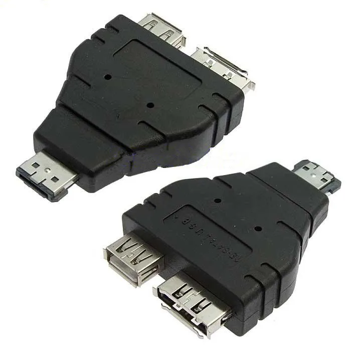 eSATA+USB Combined Cable to an eSATA Male and USB Mini type Male