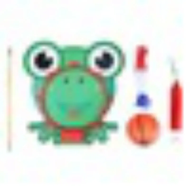 

Hanging Basketball Hoop With Ball Toys Adjustable Baby Basketball Toys Cartoon Frog Children Kids Indoor Sports Game Gift