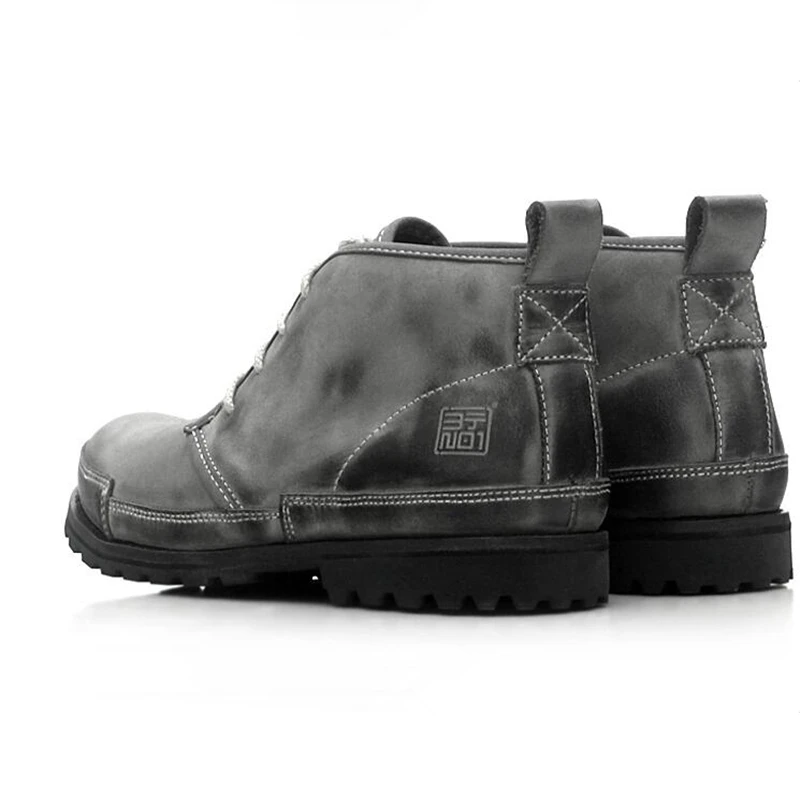 Sapatos Quentes Da Brown De Tornozelo khaki Fur grey Homens light Martin Do light Retro Super Redondo Hot Trabalho Fur Botas Grey Dedo Pé Segurança Os Brown Inverno Soldados Algodão Pelúcia TwcqaE