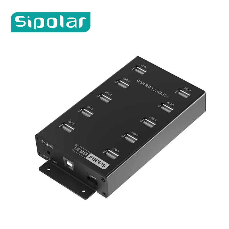 Sipolar 10 портов USB 2 0 металлический концентратор для майнинга биткоинов Майнинг с