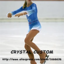 Платья для фигурного катания для девочек для соревнований изящное Новое Брендовое платье для катания на льду на заказ DR3968