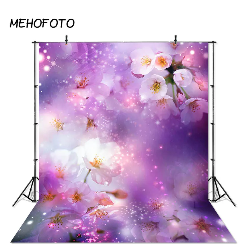 Newborns Photography Background Purple Flower Baby Portrait Photographic Backdrops Photobooth Photo Studio Props | Электроника