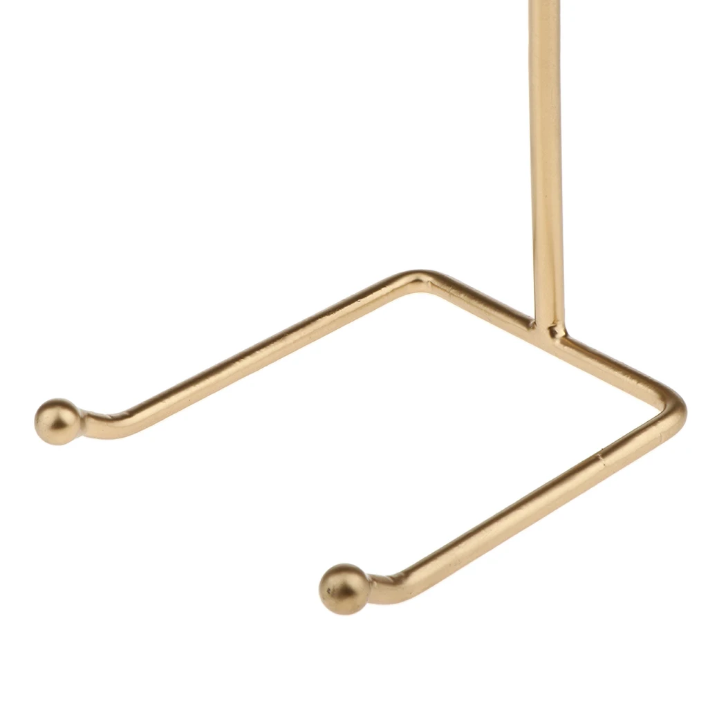 Gold Adjustable Handbag Display Stand Rack Bags Purse Shelf Stainless Steel