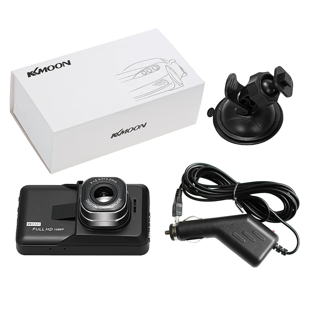 KKMOON 3 в тире камера Автомобильный видеорегистратор lcd FHD 1080P видеокамера детектор движения/циклическая запись