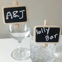 10 шт. дерево Зажимы Винтаж мини Классная доска Доски для записей деревянный Peg зажим для Бумага Еда