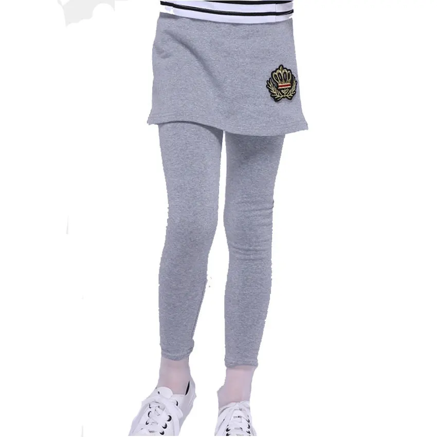 Legginsy dla Dziewczyn Chude Spodnie Bawełniane Spodnie Dla Dzieci Dzieci Babie lato wąskie Spodnie 4 6 8 9 10 12 Lat Dziewczyny Spódnice legginsy
