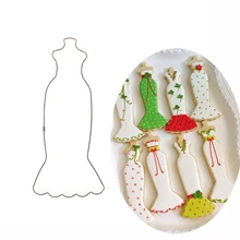 1 шт. форма для выпечки из нержавеющей стали|dress cookie cutter|cookie cutterdress
