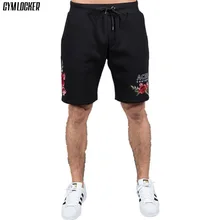 GYMLOCKER новые спортивные штаны для бега модные высококачественные мужские шорты для спортзала Фитнес Повседневная спортивная одежда, бодибилдинг шорты для мужчин