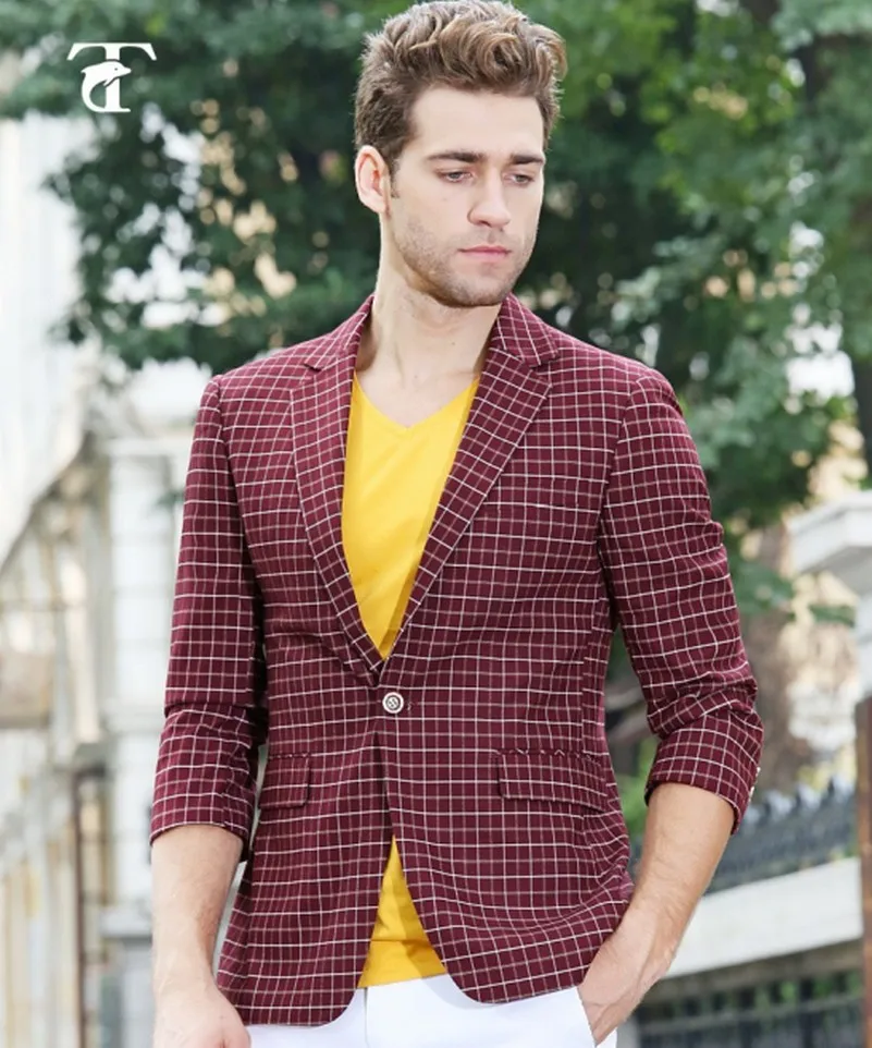 

free shipping tiny check suit small grid suit Hot selling High Quality Men Suits elegant blazer student Suits summer blazer