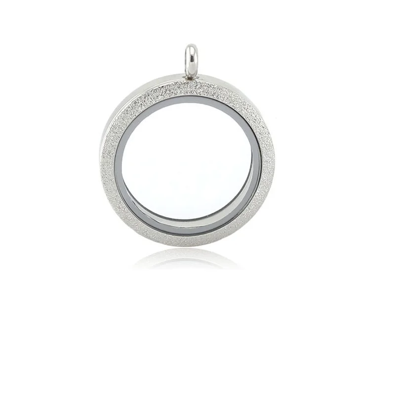 

10Pcs/lot 25mm twist screw silver shine stainless steel floating lockets pendant for women