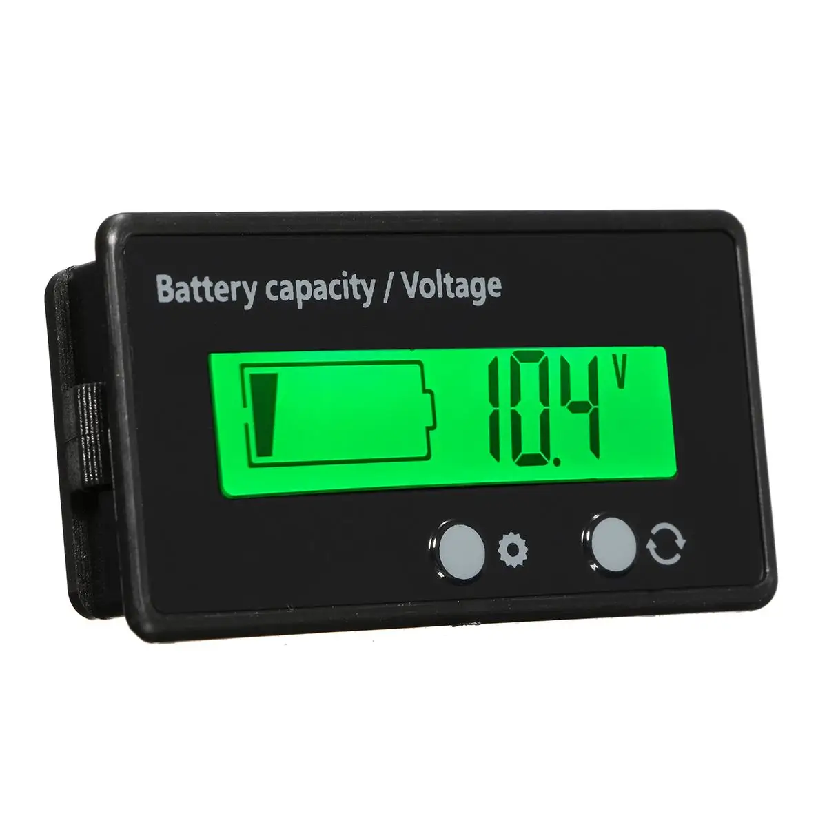 12 в 6-63 в ЖК-дисплей свинцово-кислотная литиевая батарея индикатор емкости Цифровой вольтметр тестер - Цвет: Зеленый