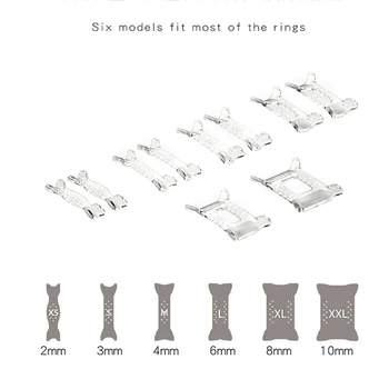 

10Pcs Ring Adjuster Pad Reducer Resizing Jewelry Tools Ring Size Adjuster Set