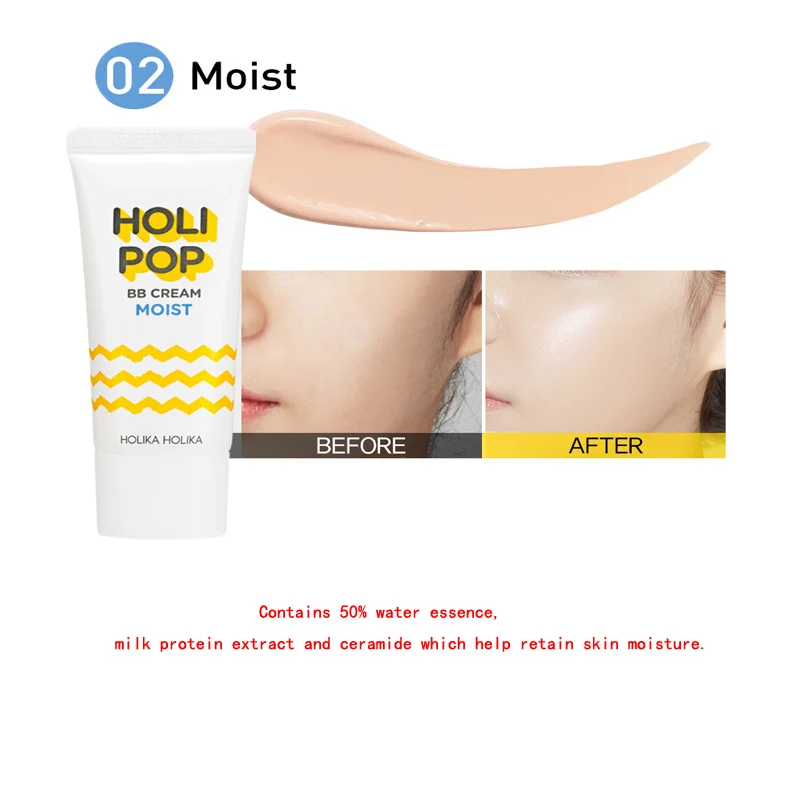 Холика Холи поп BB крем(SPF30/PA++) крем увлажняющий естественный макияж консилер оригинальная корейская косметика Новинка