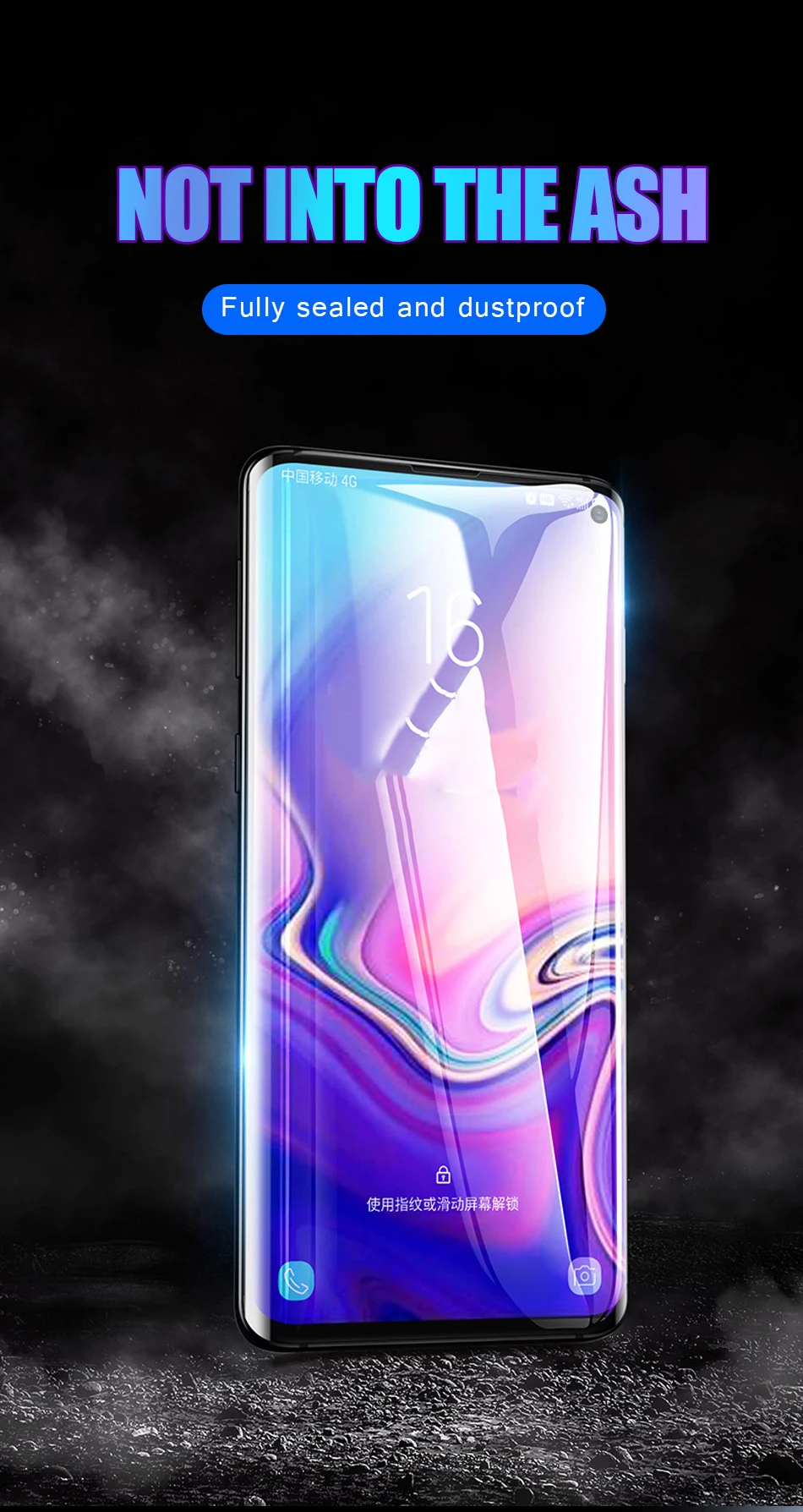 3D изогнутое полное покрытие 9 H закаленное стекло для samsung Galaxy S10 Plus S10E S 10 Защитная пленка для экрана разблокировка отпечатков пальцев сенсор