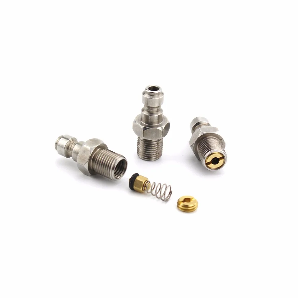 

PCP Airforce Paintball Stainless Steel 1/8BSPP Quick Coupler Connector Fittings 8MM Male Plug Air Socket Connection 3PCS=1 Lot