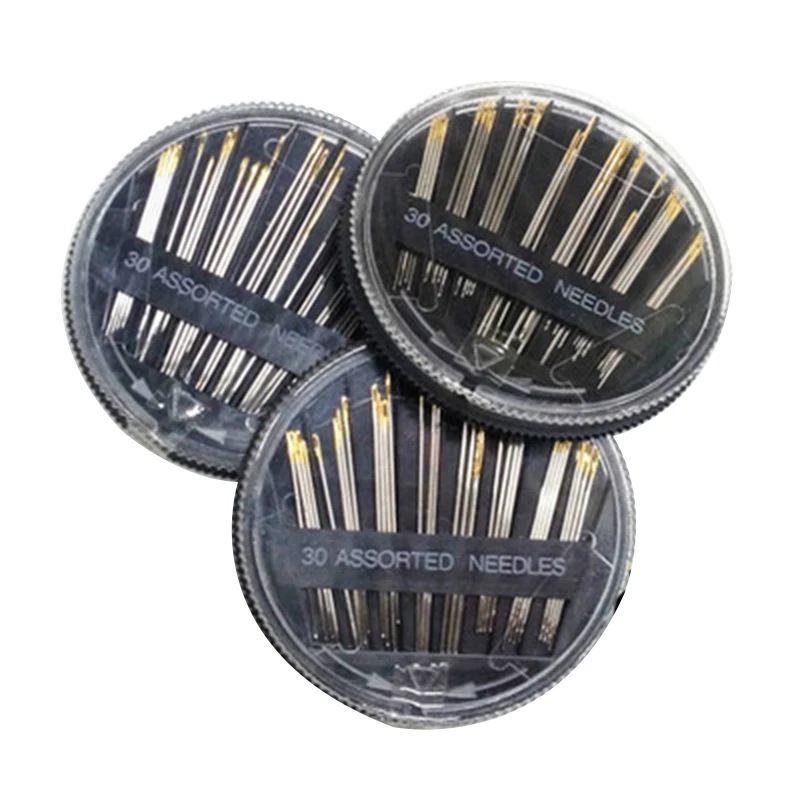30pcs-set-Assorted-Hand-Sewing-Needles-with-Round-Storage-Box-Stainless-Steel-Knitting-Needlework-DIY-Sewing