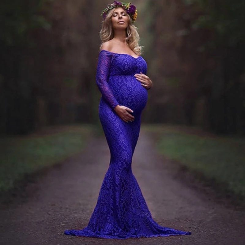 

New Fashoin Maternity Dresses long Chiffon Bohemian Dress Clothes For Pregnant Party Dress Maternity Pregnancy Clothing Q101