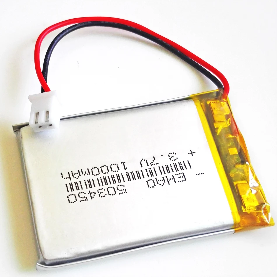 3 7 В 1000 мАч 503450 литий полимерный LiPo аккумуляторные батареи JST XHR 2 54 2pin разъем для DVD