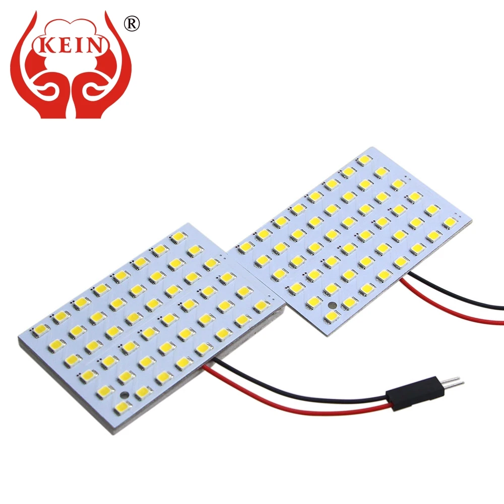KEIN 50 шт. 48SMD 2835 t10 светодиод теплый белый BA9S festoon T10 W5W T4W светодиодная Автомобильная