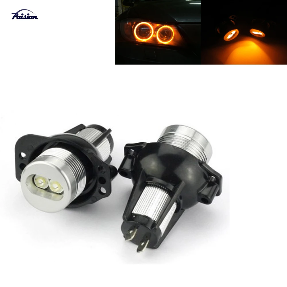

2Pcs Yellow LED Angel Eye Halo Ring Bulb for BMW E90 E91 325i 328i 330i 335i