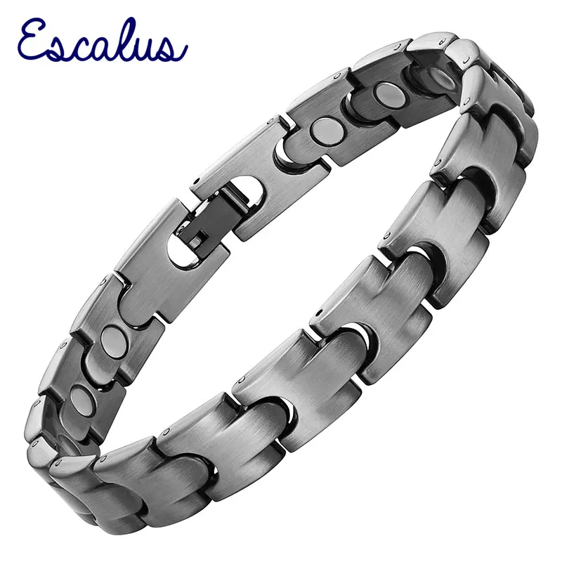 Escalus мужской античный серебряный магнитный браслет 16 шт. браслет с магнитами нежный мужской модный стиль ювелирные изделия подарок браслет Шарм