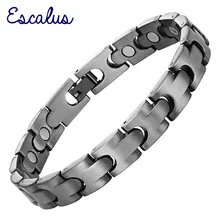 Escalus мужской античный серебряный магнитный браслет 16 шт. браслет с магнитами нежный мужской модный стиль ювелирные изделия подарок браслет Шарм