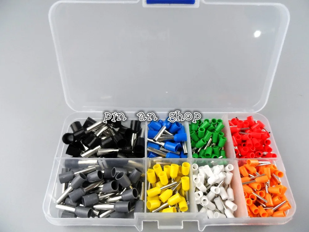 

400pcs AWG 22 to 10 Wire Crimp Connectors Set Bootlace Cooper Ferrules Insulated Cord Pin End Terminals Kit